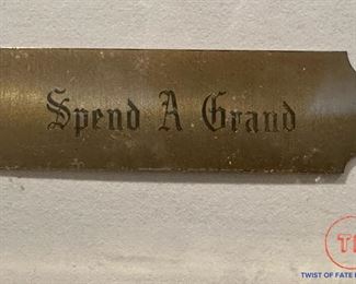 Framed Photo "Spend A Grand"