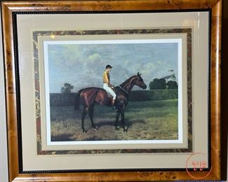 Framed Equestrian Print