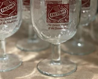 Vintage FALSTAFF Beer Goblets