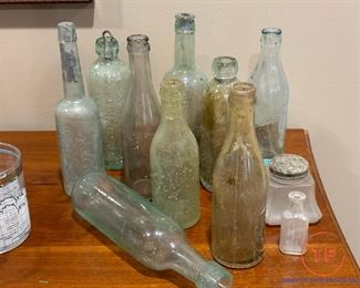 Antique Glass Bottle Collection