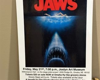 JAWS Tribute Poster Signed by CARL GOTTLIEB (Screenplay Co-Writer)