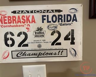 1996 Fiesta Bowl (NU vs FL) Post Game Poster