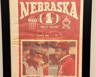 1971 GO-BIG-REDgram (NU vs Alabama)