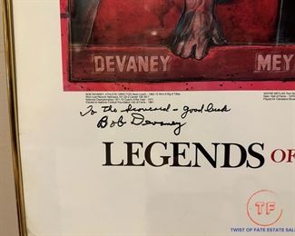 BOB DEVANEY and JEFF KINNEY Signed Poster