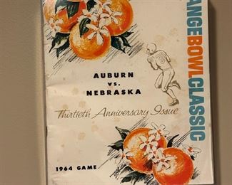 1964 Orange Bowl Program (NU vs Auburn)