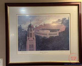 Signed "Spirit of Nebraska" by GENE RONCKA (94 & 95 Championship Inscription)