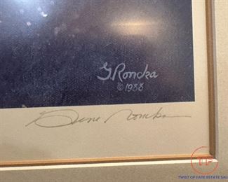 Signed "Spirit of Nebraska" by GENE RONCKA (94 & 95 Championship Inscription)