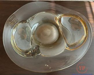 Signed ION TAMAIAN Romania Art Glass Vase