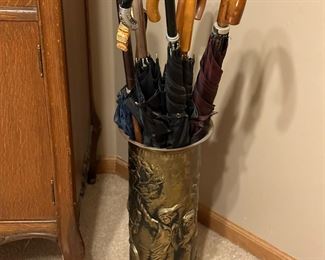 Vintage Embossed Umbrella Stand