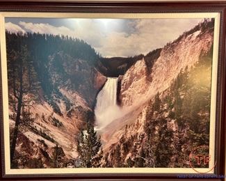 Large Framed Photo of Falls of Grand Canyon (Yellowstone)