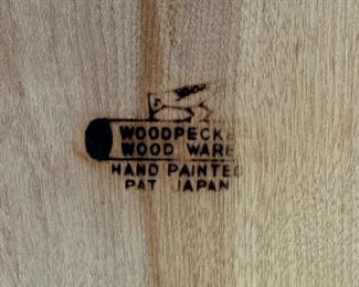 Vintage ROOSTER by Woodpecker Wood Ware Canister Set