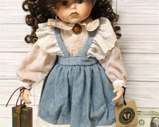 Boyds Bears School Girl Porcelain Doll
