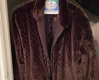 Vintage St. John Collection by Marie Gray Bomber-Style Fur Coat. Photo 1 of 2. 