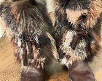 Pajar Fur Boots. Size 8. Photo 1 of 2. 