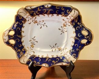 Antique English Porcelain Tray on Stand - 2 Available. Each Measures 11.5" x 8.5". Photo 1 of 2. 