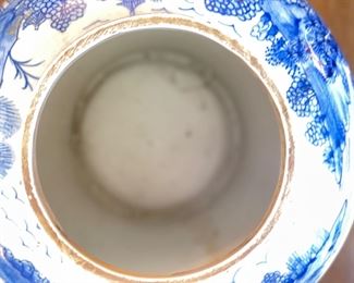 Pair of Antique Chinoiserie Ginger Jars on Rosewood Bases. Each Measures 18" H. Photo 6 of 7. 