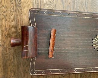 Antique Asian-Style String Instrument. Photo 3 of 4.
