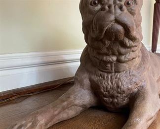 Ceramic Bull Dog. Measures 30" W. Photo 2 of 2. 