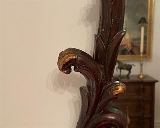 Antique Carved Wood Chinese Chippendale-Style Mirror. Measures 29" W x 47" H. Photo 4 of 4. 