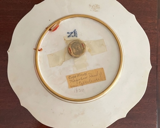 Capodimonte Porcellina Plate on Stand. Measures 8" D. Photo 2 of 2. 