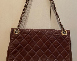 Vintage Quilted Chanel Purse. Leather in Strap Is Fraying. Photo 2 of 2. 