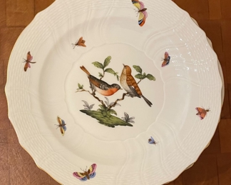 Herend Rothschild Bird China. Set of 8  Dinner & 7 Salad Plates. Photo 1 of 3. 
