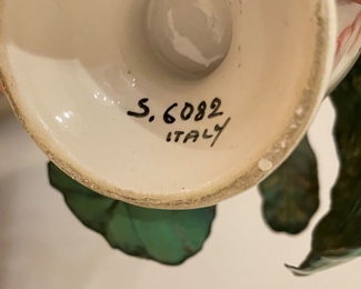 Italian Porcelain Flower Figurine. Photo 2 of 2. 