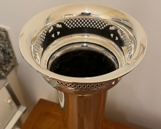 Silver Silver Fluted Vase. Photo 2 of 4. 