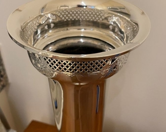 Silver Silver Fluted Vase. Photo 3 of 4. 