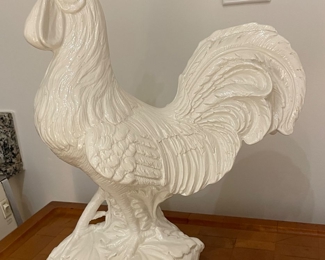 Williams Sonoma Italian-Made Glazed Ceramic Rooster. Photo 1 of 2. 
