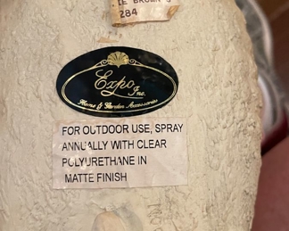 "Plaster" Pug Figurine. Photo 2 of 2. 