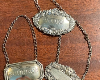 Silver Plate & Sterling Silver Spirit Tags. 