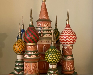 Vintage Carved Wood Church Souvenir. Photo 1 of 2. 