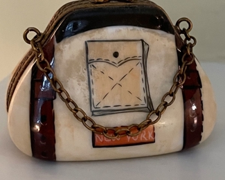 Limoges Purse Pill Box. 