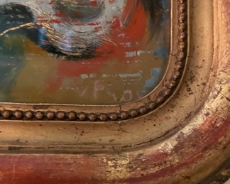 Impressionist Style Fruit Still Life. Signed By French Artist. Measures 8.5" x 10.5." Photo 2 of 2. 