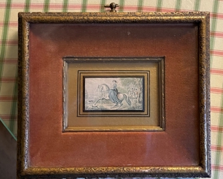 Antique "Her Majesty The Queen in Windsor Park" Shadow Box. Measures 6" W x 5.5" H. Photo 1 of 2. 