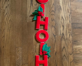 Ho Ho Ho Christmas Banner. 