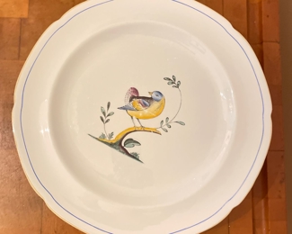 Set of 8 Copeland Spode Queen's Bird Dinner Plates. 
