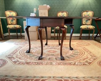 Vintage Mahogany Drop Leaf Dining Table. Measures 19" - 54" W x 41.5" D x 30" H with Two 17.5" Drop Leaves. Photo 1 of 5. 