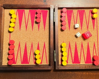 Small Magnetic Backgammon Set. Photo 1 of 2. 