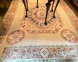 Vintage French Needlepoint Rug. Measures 10" x 7' 9." Photo 1 of 4. 