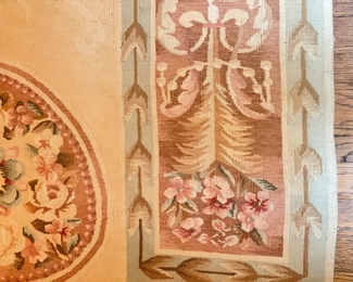 Vintage French Needlepoint Rug. Measures 10" x 7' 9." Photo 4 of 4. 