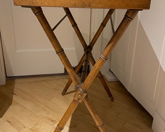Faux Bamboo Tray Table Server / Bar. Photo 2 of 3. 
