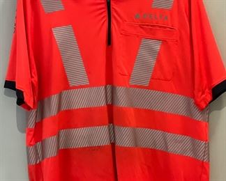 DELTA LANDS END ORANGE LIGHT REFLECTIVE HI-VIS POLO SHIRTS