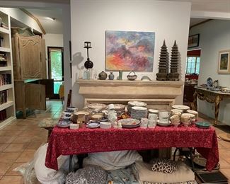 Assorted dishes and accessories