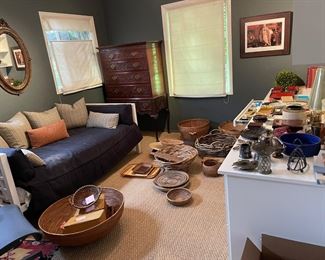 Assorted baskets and accessories