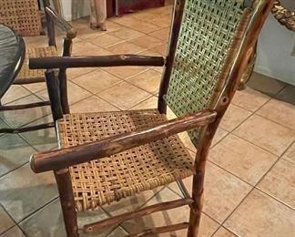 6 Old Hickory Chairs. Retail for $350 ea. We are selling for $135 ea if you take all 6, or $150 each if you take 2 or 4.