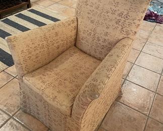 Rose Tarlow chair with antique chinese fabric. $800 OBO