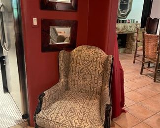 Rose Tarlow chair with Fortuny fabric