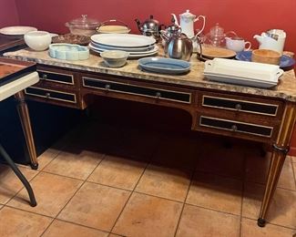 Refinished desk from Roger's Antiques. $700 OBO
